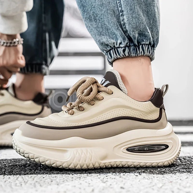 New Platform Vulcanized Sneakers Men Street Style Casual Shoes For Men Punk Chunky Social Men's Sneakers Korean 2025 Large Size - WAREHOUSE SHOP