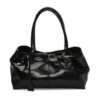 New PU Leather Tote Bag. Slouchy Hobo Handbag Fashion Shoulder Bag. Large Top Handle Bag for Women Work Shopping Travel - WAREHOUSE SHOP