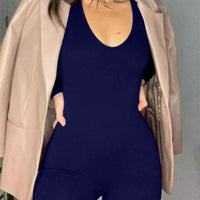 New Women's Jumpsuit Long Sleeve. Solid Color Skinny Jumpsuit, Fitness Jumpsuit Pullover. - WAREHOUSE SHOP