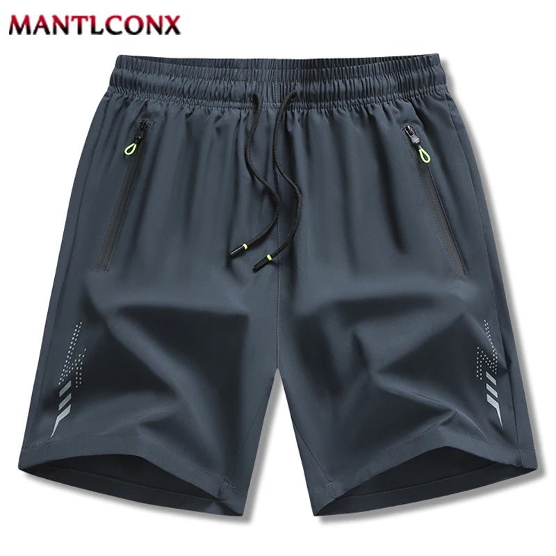 Newest Summer Shorts Men Gym Sport Running Fitness Workout Man Short Pants Breathable Quick - drying Drawstring Men's Shorts Black - WAREHOUSE SHOP
