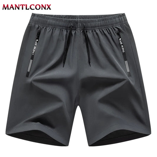 Newest Summer Shorts Men Gym Sport Running Fitness Workout Man Short Pants Breathable Quick - drying Drawstring Men's Shorts Black - WAREHOUSE SHOP