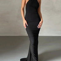 One Shoulder Sleeveless Backless Dress. Dresses For Women Club, Birthday Party, Evening Prom. from Neon y2k. - WAREHOUSE SHOP