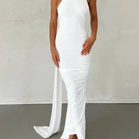 One Shoulder Sleeveless Backless Dress. Dresses For Women Club, Birthday Party, Evening Prom. from Neon y2k. - WAREHOUSE SHOP