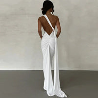 One Shoulder Sleeveless Backless Dress. Dresses For Women Club, Birthday Party, Evening Prom. from Neon y2k. - WAREHOUSE SHOP