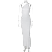 One Shoulder Sleeveless Backless Dress. Dresses For Women Club, Birthday Party, Evening Prom. from Neon y2k. - WAREHOUSE SHOP
