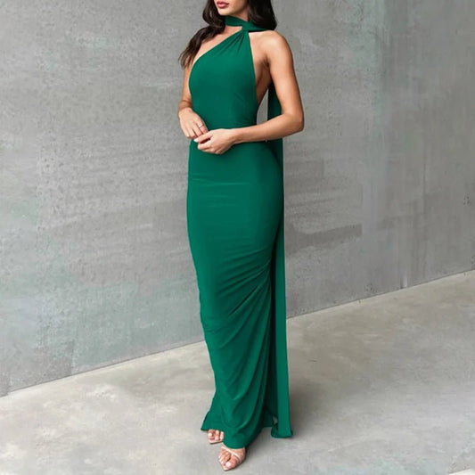 One Shoulder Sleeveless Backless Dress. Dresses For Women Club, Birthday Party, Evening Prom. from Neon y2k. - WAREHOUSE SHOP