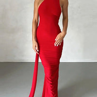 One Shoulder Sleeveless Backless Dress. Dresses For Women Club, Birthday Party, Evening Prom. from Neon y2k. - WAREHOUSE SHOP