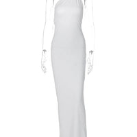 One Shoulder Sleeveless Backless Dress. Dresses For Women Club, Birthday Party, Evening Prom. from Neon y2k. - WAREHOUSE SHOP