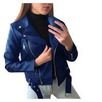 Original Women’s Leather Coat – Short Slim - Fit Jacket for Winter & Autumn. Stylish leather jackets, perfect for casual or chic outfits. - WAREHOUSE SHOP