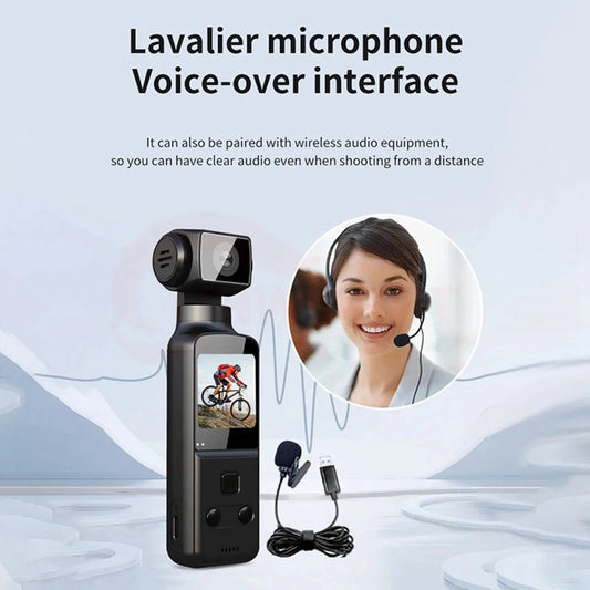 Portable Mini 4K HD Pocket WiFi Camera. 270° Rotatable, Anti Shake, Outdoor Sports, DV DVR Video Recorder, Riding Bicycle Camcorders - WAREHOUSE SHOP