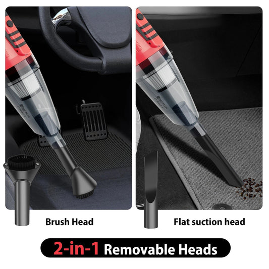 Powerful cordless handheld vacuum with 55KPA suction, lightweight design, and 2200mAh rechargeable battery—ideal for effortless home cleaning. - WAREHOUSE SHOP