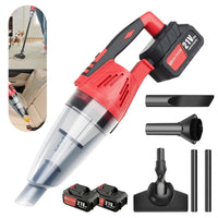 Powerful cordless handheld vacuum with 55KPA suction, lightweight design, and 2200mAh rechargeable battery—ideal for effortless home cleaning. - WAREHOUSE SHOP