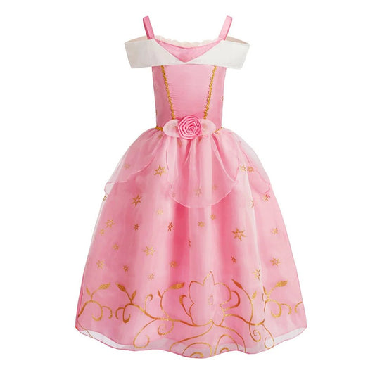 Princess Costume Dress – Rapunzel & Belle Fancy Flower Vestido for Girls, Christmas, Birthday & Carnival - WAREHOUSE SHOP