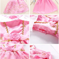 Princess Costume Dress – Rapunzel & Belle Fancy Flower Vestido for Girls, Christmas, Birthday & Carnival - WAREHOUSE SHOP