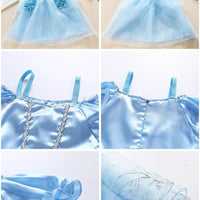 Princess Costume Dress – Rapunzel & Belle Fancy Flower Vestido for Girls, Christmas, Birthday & Carnival - WAREHOUSE SHOP