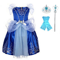 Princess Costume Dress – Rapunzel & Belle Fancy Flower Vestido for Girls, Christmas, Birthday & Carnival - WAREHOUSE SHOP