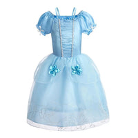 Princess Costume Dress – Rapunzel & Belle Fancy Flower Vestido for Girls, Christmas, Birthday & Carnival - WAREHOUSE SHOP