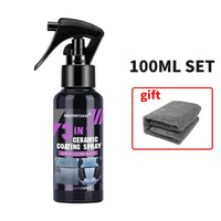 Professional 3 - in - 1 Ceramic Coating Spray - Long - Lasting Car Paint Protection & Shine - WAREHOUSE SHOP