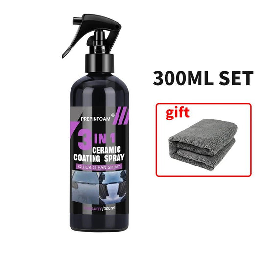 Professional 3 - in - 1 Ceramic Coating Spray - Long - Lasting Car Paint Protection & Shine - WAREHOUSE SHOP