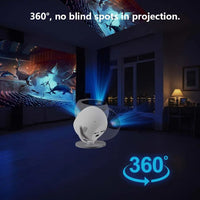 Professional 4K Mini Projector - WiFi6, Bluetooth 5.0, 360° Rotation for Home & Office - WAREHOUSE SHOP