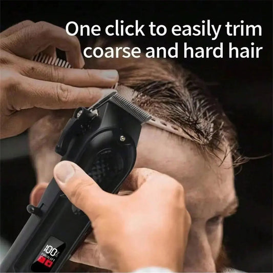 Professional cordless hair clipper & beard trimmer. USB rechargeable, sharp blades, and perfect grooming gift for men. - WAREHOUSE SHOP