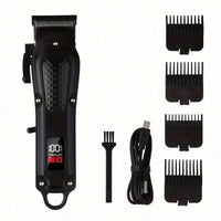 Professional cordless hair clipper & beard trimmer. USB rechargeable, sharp blades, and perfect grooming gift for men. - WAREHOUSE SHOP