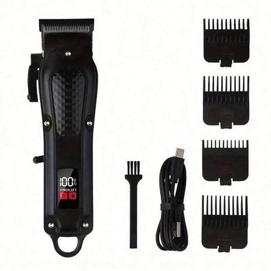 Professional cordless hair clipper & beard trimmer. USB rechargeable, sharp blades, and perfect grooming gift for men. - WAREHOUSE SHOP