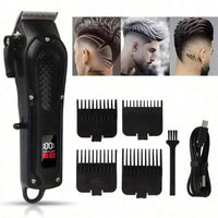 Professional cordless hair clipper & beard trimmer. USB rechargeable, sharp blades, and perfect grooming gift for men. - WAREHOUSE SHOP