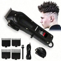 Professional cordless hair clipper & beard trimmer. USB rechargeable, sharp blades, and perfect grooming gift for men. - WAREHOUSE SHOP