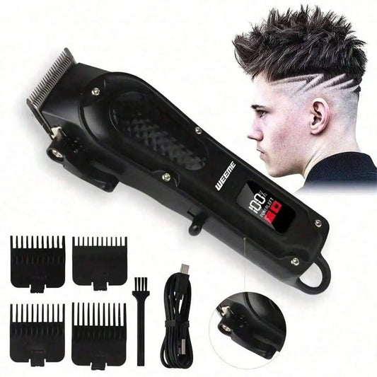 Professional cordless hair clipper & beard trimmer. USB rechargeable, sharp blades, and perfect grooming gift for men. - WAREHOUSE SHOP