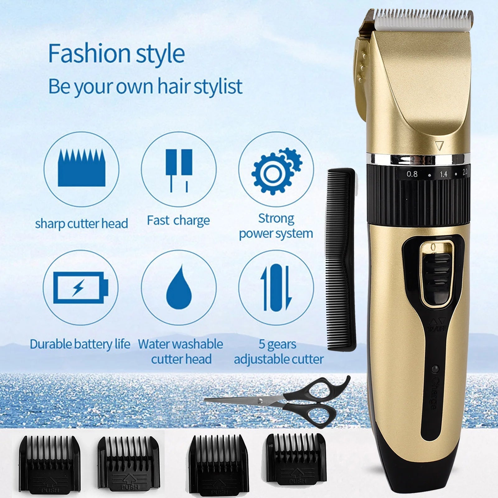Professional DayPlus Electric Hair Trimmer. Rechargeable quality trimmer. - WAREHOUSE SHOP
