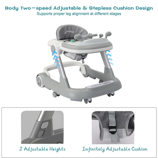 Push Walker with Removable Feeding Tray and Music Tray without batteries. 6 Months & Up Baby - WAREHOUSE SHOP