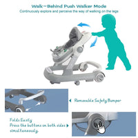 Push Walker with Removable Feeding Tray and Music Tray without batteries. 6 Months & Up Baby - WAREHOUSE SHOP