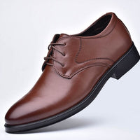 Quality Black leather Shoes, With Pointed Toe For Men Casual and Official wears. - WAREHOUSE SHOP