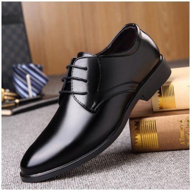 Quality Black leather Shoes, With Pointed Toe For Men Casual and Official wears. - WAREHOUSE SHOP