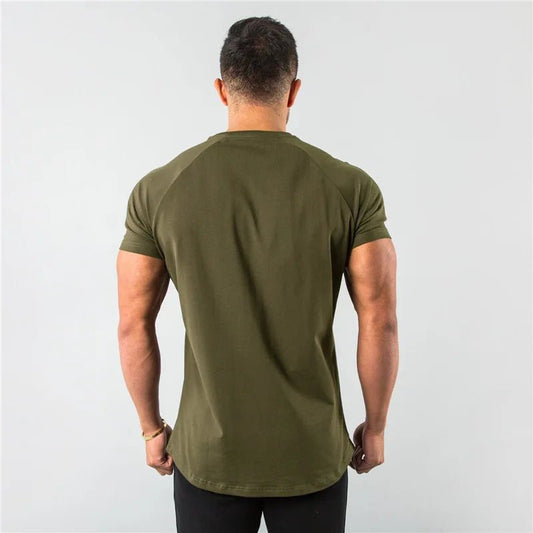 Regular Men Short Sleeve T-shirt. Casual, Joggers, Bodybuilding Tshirt. - WAREHOUSE SHOP