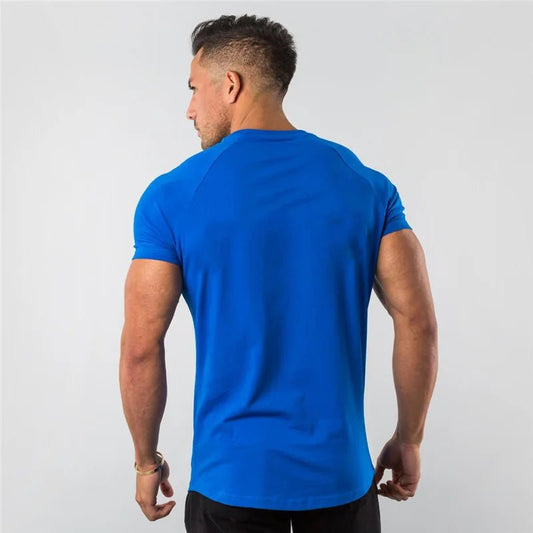 Regular Men Short Sleeve T-shirt. Casual, Joggers, Bodybuilding Tshirt. - WAREHOUSE SHOP
