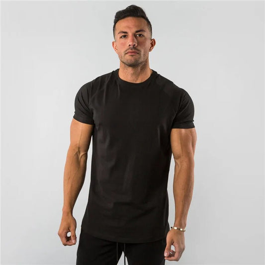 Regular Men Short Sleeve T-shirt. Casual, Joggers, Bodybuilding Tshirt. - WAREHOUSE SHOP