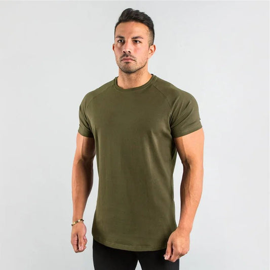 Regular Men Short Sleeve T-shirt. Casual, Joggers, Bodybuilding Tshirt. - WAREHOUSE SHOP