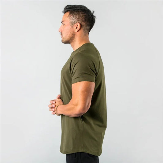 Regular Men Short Sleeve T-shirt. Casual, Joggers, Bodybuilding Tshirt. - WAREHOUSE SHOP