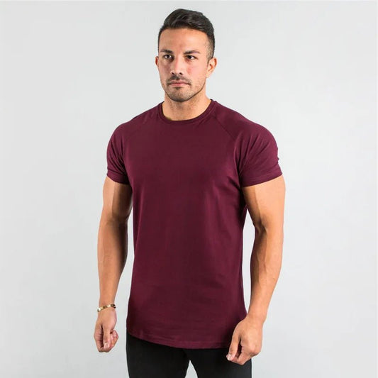 Regular Men Short Sleeve T-shirt. Casual, Joggers, Bodybuilding Tshirt. - WAREHOUSE SHOP