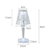 RGB LED Crystal Table Lamp Diamond Rose Bar Night Light Touch Atmosphere Bedside - WAREHOUSE SHOP