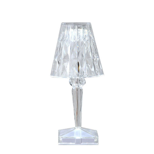 RGB LED Crystal Table Lamp Diamond Rose Bar Night Light Touch Atmosphere Bedside - WAREHOUSE SHOP
