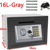 Safe Box for Home, Office. Secured Digital Code Safe with 2 Emergency Keys. Storage - 16L - WAREHOUSE SHOP