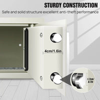 Safe Box for Home, Office. Secured Digital Code Safe with 2 Emergency Keys. Storage - 16L - WAREHOUSE SHOP