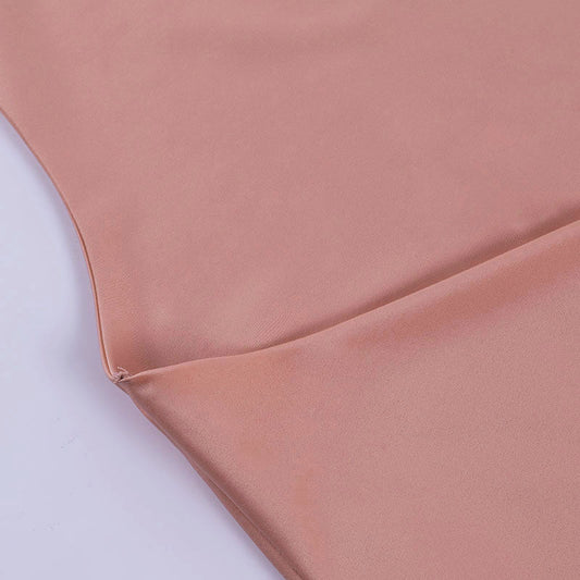 Satin Party Dress V Neck Backless Mini Sleeveless Summer Party Dress - WAREHOUSE SHOP