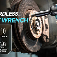 Seesii Impact Wrench Cordless 550N.m Power Impact Gun 1/2 Inch 3300RPM Electric Wrench WH550 4.0Ah Battery for Makita Car Repair - WAREHOUSE SHOP