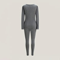 Sexy Sports Jumpsuits Women Autumn New Solid Long Sleeve Bodycon Fashion Rompers Streetwear Casual Skinny Fitness Overall Female - WAREHOUSE SHOP