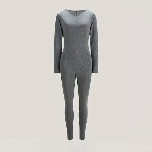 Sexy Sports Jumpsuits Women Autumn New Solid Long Sleeve Bodycon Fashion Rompers Streetwear Casual Skinny Fitness Overall Female - WAREHOUSE SHOP