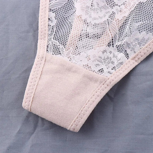 Sexy Underpant, Low Waist Girls. Panties, Flower G - strings, Female Briefs Lace Thong. - WAREHOUSE SHOP